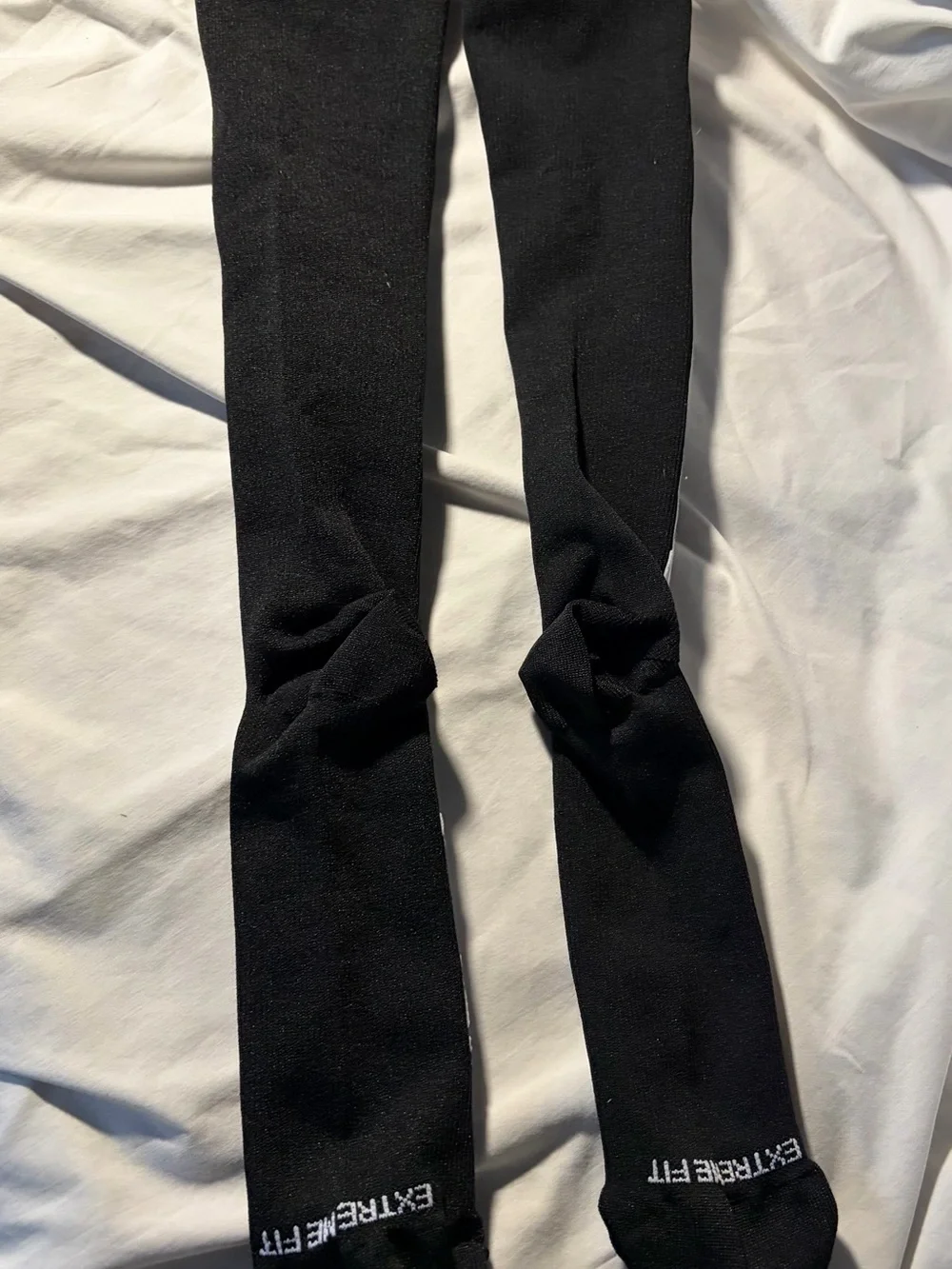 Unisex Black & White Skeleton Print compression socks